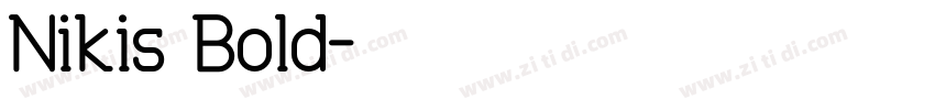 Nikis Bold字体转换